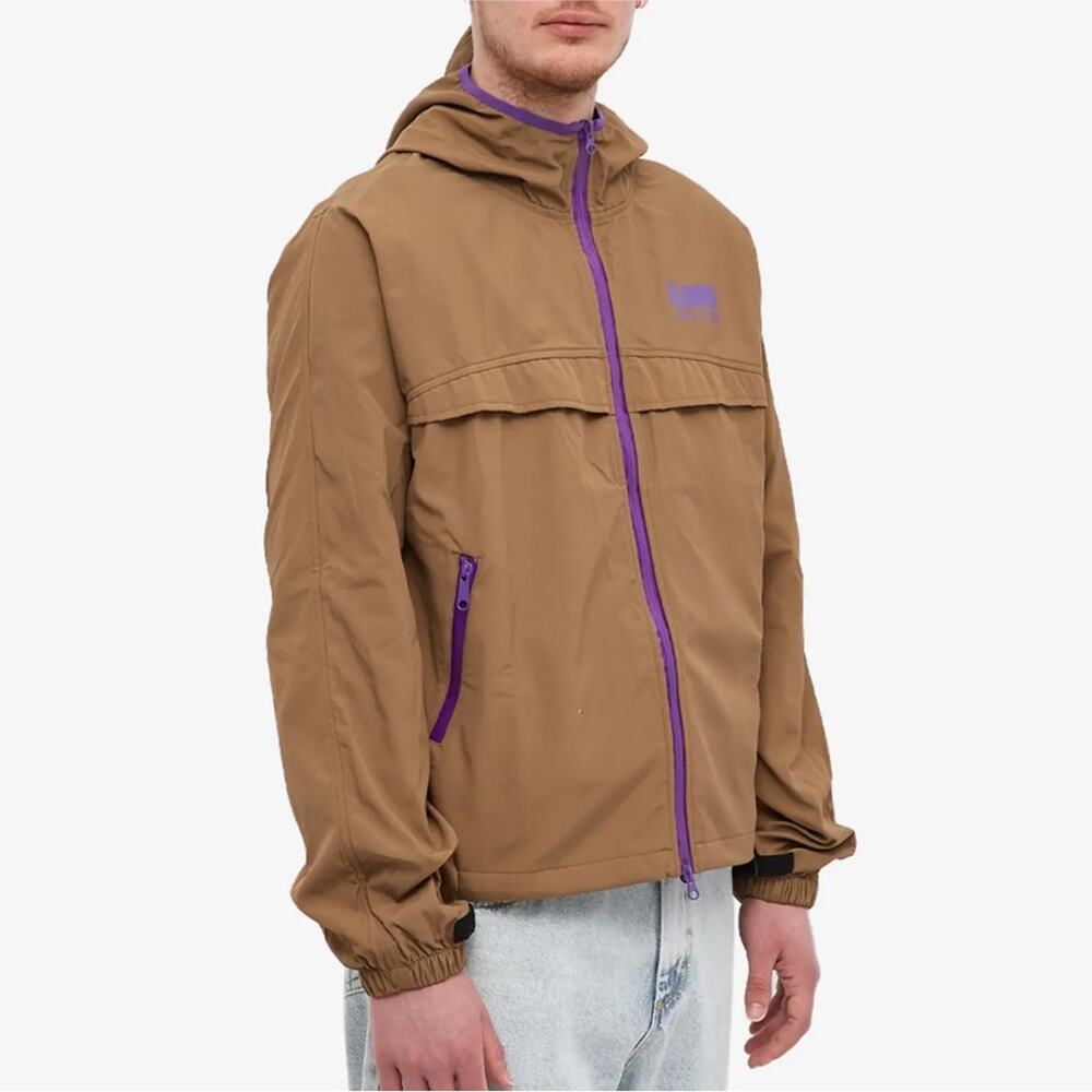Billionaire Boys Club Lightweight Hooded Brown Windbreaker Jacket Size Large NWT